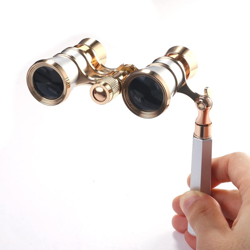 Aroncent Opera Glasses Binoculars 3X25 Theater Glasses Mini Binocular Compact with Handle for Adults Kids Women in Opera Musical Concert - Image 3